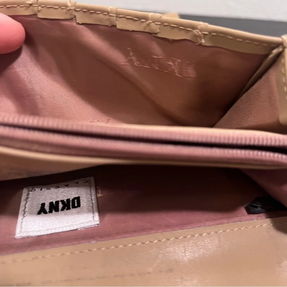 DKNY Beige Logo Wallet